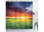 Abakuhaus Tenda Da Doccia Colorata, Sunset Modern View, Impermeabile, Incl. 12 Anelli, Resistente A Batteri E Muffe, 175 X 240 Cm, Multicolore