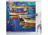 Abakuhaus Tenda Da Doccia Colorata, Shore At Warm Sonnenuntergang, Opaca, Incl. 12 Anelli, Resistente A Batteri E Muffe, 175 X 240 Cm, Multicolore