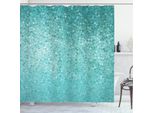 Abakuhaus Tenda Da Doccia Turchese, Motivo A Pois, Opaca, Incl. 12 Anelli, Resistente A Batteri E Muffe, 175 X 240 Cm, Turquoise Seafoam