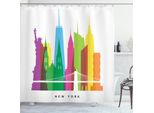 Abakuhaus Tenda Da Doccia Americana, Attrazioni Di New York, Opaca, Incl. 12 Anelli, Resistente A Batteri E Muffe, 175 X 240 Cm, Multicolore