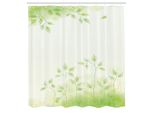 Abakuhaus Tenda Da Doccia Bosco, Fogliame Fresco Con Foglie Color Pastello, Ambiente Botanico, Immagine Di Purezza Ecologica, Tessuto, Set Decorativo Per Bagno Con Ganci, 175X220 Cm, Verde