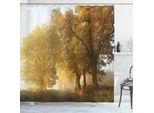 Abakuhaus Tenda Da Doccia Paisley, Foglie, Opaca, Incl. 12 Anelli, Resistente A Batteri E Muffe, 175 X 200 Cm, Rosso Beige