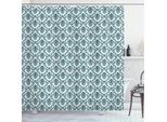 Abakuhaus Tenda Da Doccia In Damasco, Baroque Vintage Boho, Impermeabile, Incl. 12 Anelli, Resistente A Batteri E Muffe, 175 X 240 Cm, Verde Bianco
