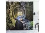 Abakuhaus Tenda Da Doccia Grigia, Fiume Sepolto, Opaca, Incl. 12 Anelli, Resistente A Batteri E Muffe, 175 X 240 Cm, Grigia