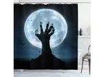 Abakuhaus Tenda Da Doccia Halloween, Castello Infestato, Opaca, Incl. 12 Anelli, Resistente A Batteri E Muffe, 175 X 200 Cm, Multicolore