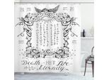 Abakuhaus Tenda Da Doccia Natalizia, Rustic Lodge Legno, Impermeabile, 12 Anelli Inclusi, Resistente A Batteri E Muffe, 175 X 200 Cm, Marrone Verde