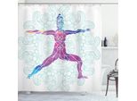 Abakuhaus Tenda Da Doccia Halloween, Fantasma Gotico, Opaca All'acqua, Incl. 12 Anelli, Resistente A Batteri E Muffe, 175 X 200 Cm, Blu