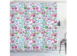 Abakuhaus Tenda Da Doccia Colorata, Cuore E Diamante Sposa, Impermeabile, Incl. 12 Anelli, Resistente A Batteri E Muffe, 175 X 240 Cm, Multicolore