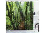 Abakuhaus Tenda Da Doccia Wald, Ingresso Nella Natura Selvaggia, Opaca, Incl. 12 Anelli, Resistente A Batteri E Muffe, 175 X 240 Cm, Verde Marrone
