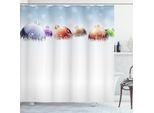 Abakuhaus Tenda Da Doccia Natalizia, Campo Innevato Invernale, Opaca All'acqua, Incl. 12 Anelli, Resistente A Batteri E Muffe, 175 X 240 Cm, Multicolore