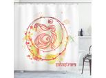 Abakuhaus Tenda Da Doccia Asiatica, Yoga Chakra Disegnata, Impermeabile, Incl. 12 Anelli, Resistente A Batteri E Muffe, 175 X 200 Cm, Giallo Rosso