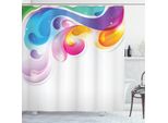 Abakuhaus Tenda Da Doccia Digitale, Pennellate Astratte, Impermeabile, Incl. 12 Anelli, Resistente A Batteri E Muffe, 175 X 240 Cm, Multicolore