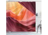 Abakuhaus Tenda Da Doccia Naturale, Acero In Autunno, Opaca, Incl. 12 Anelli, Resistente A Batteri E Muffe, 175 X 200 Cm, Arancione Blu