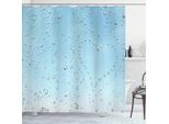 Abakuhaus Tenda Da Doccia Turchese, Cuore Di Gocce Di Pioggia, Stampa Personalizzata, Incl. 12 Ganci, Colori Resistenti, Decorativa Con Colori Chiari, 175 X 180 Cm, Blu