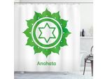 Abakuhaus Tenda Da Doccia Verde, Meditazione Chakra, Acqua Opaca, Incl. 12 Anelli, Resistente A Batteri E Muffe, 175 X 240 Cm, Verde