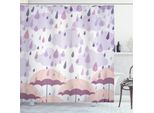 Abakuhaus Tenda Da Doccia Viola, Ombrelli Rosa Pioggia, Impermeabile, Inclusi 12 Anelli, Resistente A Batteri E Muffe, 175 X 240 Cm, Viola Rosa