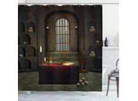 Abakuhaus Tenda Da Doccia Gotica, Teschi Mistici, Resistente A Saponi, Batteri, Muffe E Acqua, Incl. 12 Ganci E Colori Resistenti, 175 X 180 Cm, Rosso-Marrone