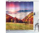 Abakuhaus Tenda Da Doccia Colorata, Fall-Morgen Berg, Opaca, Incl. 12 Anelli, Resistente A Batteri E Muffe, 175 X 240 Cm, Multicolore