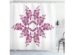 Abakuhaus Tenda Da Doccia Viola, Bouquet Da Sposa, Con 12 Anelli Set Impermeabile Elegante Moderna Colori Resistenti E Antimuffa, 175 X 180 Cm, Viola E Bianco