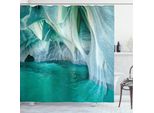 Abakuhaus Tenda Da Doccia Naturale, Lago Di Marmo, Opaca, Incl. 12 Anelli, Resistente A Batteri E Muffe, 175 X 240 Cm, Grigio Turchese