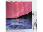 Abakuhaus Tenda Da Doccia Naturale, Fenomeni Meteorologici, Acqua Opaca Incl. 12 Anelli Resistente A Batteri E Muffe, 175 X 240 Cm, Grigio Rosa