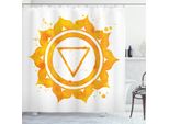 Abakuhaus Tenda Da Doccia Arancione, Acquerello Chakra, Opaca, Incl. 12 Anelli, Resistente A Batteri E Muffe, 175 X 240 Cm, Arancione