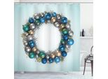 Abakuhaus Tenda Da Doccia Natalizia, Ornamento Di Capodanno, Impermeabile, Inclusi 12 Anelli, Resistente A Batteri E Muffe, 175 X 240 Cm, Multicolore