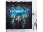 Abakuhaus Tenda Da Doccia Gotica, Foresta Segreta, Acqua Opaca, Incl. 12 Anelli, Resistente A Batteri E Muffe, 175 X 200 Cm, Taupe Scuro E Crepuscolo