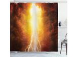 Abakuhaus Tenda Da Doccia Naturale, Vivid Apocalyptic Day, Impermeabile, Inclusi 12 Anelli, Resistente A Batteri E Muffe, 175 X 200 Cm, Giallo Marrone