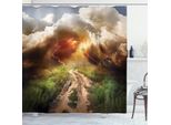 Abakuhaus Tenda Da Doccia Naturale, Big Regen Cloud Dazzling, Stampa Digitale Su Tessuto, Incl. 12 Ganci, Resistente Al Lavaggio, Resistente All'acqua E Ai Batteri, 175 X 220 Cm, Multicolore
