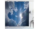 Abakuhaus Tenda Da Doccia Paesaggistica, Vibrante Sun Clear Sky, Impermeabile, Incl. 12 Anelli, Resistente A Batteri E Muffe, 175 X 200 Cm, Grigio Blu