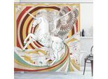 Abakuhaus Tenda Da Doccia Unicorno, Unicorno, Opaca, Incl. 12 Anelli, Resistente A Batteri E Muffe, 175 X 240 Cm, Multicolore