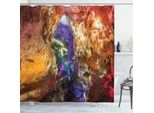 Abakuhaus Tenda Da Doccia Colorata, Prometheus Cave, Impermeabile, Inclusi 12 Anelli, Resistente A Batteri E Muffe, 175 X 240 Cm, Multicolore