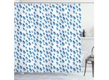 Abakuhaus Tenda Da Doccia Blu, Pioggia E Ombrelli Autunnali, Acqua Opaca, Incl. 12 Anelli, Resistente A Batteri E Muffe, 175 X 200 Cm, Blu Lilla