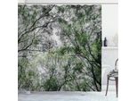 Abakuhaus Tenda Da Doccia Naturale, Giungla Primaverile, Opaca, Incl. 12 Anelli, Resistente A Batteri E Muffe, 175 X 180 Cm, Verde