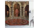 Abakuhaus Tenda Da Doccia Gotica, KöNig Weinlese, Opaca, Incl. 12 Anelli, Resistente A Batteri E Muffe, 175 X 240 Cm, Grigio Bordeaux