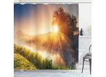 Abakuhaus Tenda Da Doccia Colorata, Albero Ucraina Rurale, Opaca, Incl. 12 Anelli, Resistente A Batteri E Muffe, 175 X 240 Cm, Multicolore