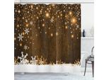 Abakuhaus Tenda Da Doccia Natalizia, Albero Delle Feste, Impermeabile, Inclusi 12 Anelli, Resistente A Batteri E Muffe, 175 X 200 Cm, Crema Verde Blu