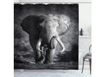 Abakuhaus Tenda Da Doccia Grigia, Elefante Esotico, Opaca, Incl. 12 Anelli, Resistente A Batteri E Muffe, 175 X 200 Cm, Grigia