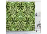 Abakuhaus Tenda Da Doccia Verde, Effetto Tie Dye In Stile BohéMien, Impermeabile, 12 Anelli Inclusi, Resistente A Batteri E Muffe, 175 X 240 Cm, Verde