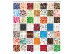 Abakuhaus Tenda Da Doccia Retrò, Grande Patchwork Con Motivi Tradizionali Classici, Vintage E Festivi, Tessuto Set Decorativo Per Bagno Con Ganci, 175X240 Cm, Multicolore
