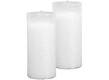 Confezione Da 2 Candele Di Ricambio / Candele Di Ricarica N3 Bianche In Formato 13 Cm
