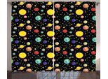 Abakuhaus Tenda Rustica, Sun Earth Constellations, Tenda Con Passanti E Ganci Per Camera Da Letto, 280 X 175 Cm, Multicolore