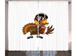 Abakuhaus Tenda Rustica Con Motivo Tacchino, Tema Sportivo, Tende Universali Per Soggiorno Con Passanti E Ganci, 280 X 175 Cm, Multicolore