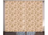 Abakuhaus Tenda Rustica In Stile Western, Revolver E Pallini, Tenda Con Passanti E Ganci Per Camera Da Letto, 280 X 175 Cm, Marrone Chiaro