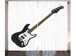 Abakuhaus Chitarra Tenda Rustica, Musica Per Basso A 4 Corde, Tenda Universale Per Soggiorno Con Passanti E Ganci, 280 X 175 Cm, Nero Bianco Caramello