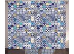 Abakuhaus Tenda Rustica Marocchina, Vendemmia Mediterranea, Tenda Con Passanti E Ganci Per Camera Da Letto, 280 X 175 Cm, Multicolore