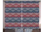 Abakuhaus Tenda Rustica Nordica, Fiori Tradizionali Retrò, Tenda Con Passanti E Ganci Per Camera Da Letto, 280 X 175 Cm, Blu Scuro Cocco