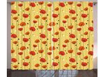 Abakuhaus Tenda Rustica Con Motivi Floreali A Pois, Tenda Universale Per Soggiorno Con Passanti E Ganci, 280 X 175 Cm, Multicolore