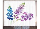 Abakuhaus Tenda Rustica Con Motivi Floreali, Bouquet Acquerellato, Tende Universali Per Soggiorno Con Passanti E Ganci, 280 X 175 Cm, Multicolore